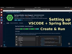 VS Code for Spring Boot Java Development | Create and run Spring Boot Web Project VSCode
