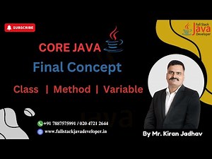 Final Concept in Java | Learn with Kiran Jadhav