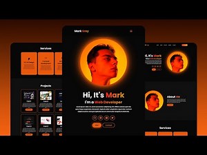 Build a Responsive Personal Portfolio Website Using HTML & CSS & JavaScript