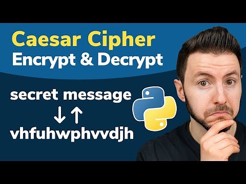 Caesar Cipher Program in Python | Encryption and Decryption With Caesar Cipher