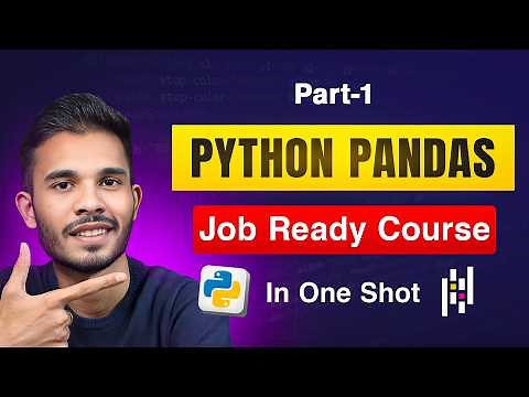 Pandas for Data Analysis In Python | Sagar Chouksey | Part-1