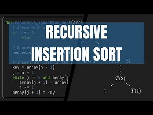 Recursive Insertion Sort