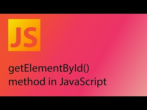 JavaScript 2021 Tutorial 25 - The getElementById() method