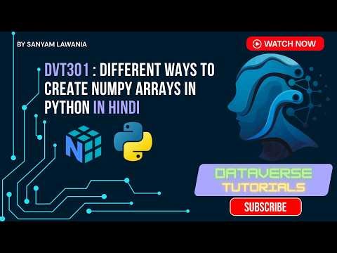 Lecture 3 - NumPy Array Creation Methods | zeros, ones, arange, linspace | DVT301