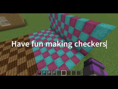 How to build a checkered floor (MINECRAFT TUTORIAL)