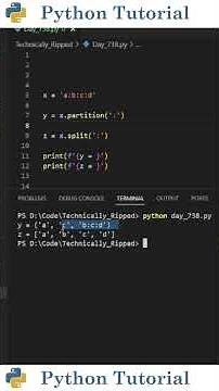 Python Strings Split vs Partition Explained | Python Tutorial