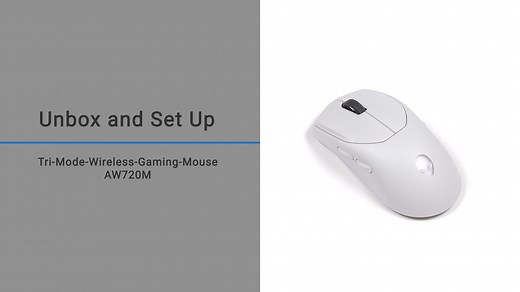 How to Unbox and set up your Alienware Tri-Mode Wireless Gaming Mouse AW720M | Dell Aruba
