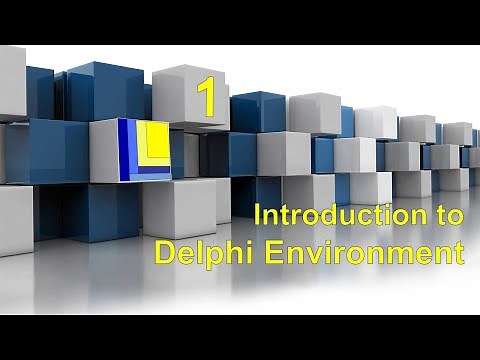 Learn to code in Delphi | Part 1 | Introduction to Delphi Environment