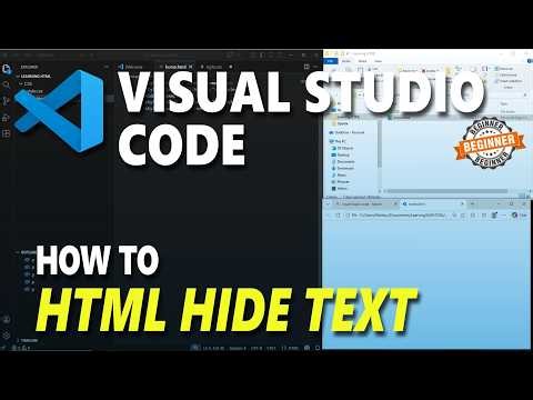 Visual Studio Code HTML How To Hide Text