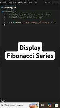 Fibonacci Series in Python!🔢✨ #python #pythonforbeginners #pythonprogramming #coding #fibonacci