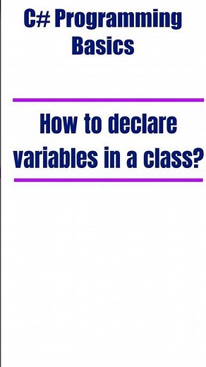 🖥️ How to Declare Variables in a C# Class | Quick Guide! 💡