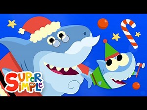 Santa Shark | Baby Shark Christmas Song | Super Simple Songs - Videos For Kids
