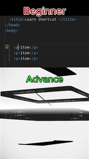 Stop Editing Code Line by Line ❌ VS Code Trick, Select multiple HTML item and edit once #html
