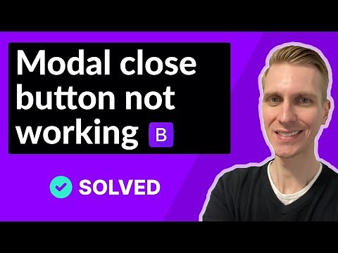 Bootstrap 5 modal close button not working (SOLVED)