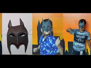 How to make Batman mask l DIY Batman paper Mask