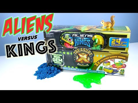 Treasure X Aliens vs Kings Gold a REAL GEM unboxing Moose Toys