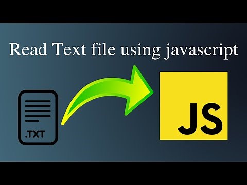 How to Read text file using Javascript . || Easy Coding.