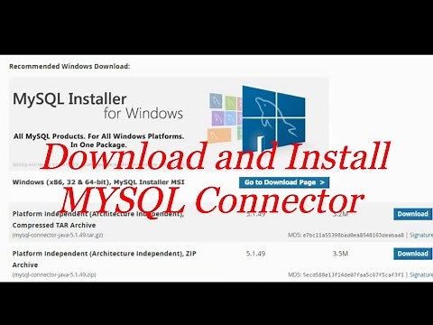 How to Download and Install MYSQL Java Connector jar file | MYSQL JAR FILE