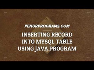 how to insert data(record) into mysql database table using java netbeans- MySQL JDBC Tutorial
