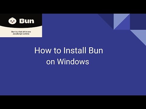 How to Install Bun on Windows 10