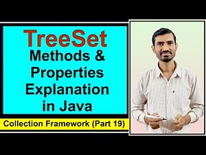 TreeSet Methods in Java | TreeSet Properties Explanation | Collection framework Data Structure