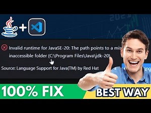 How to FIX Invalid Runtime for Java SE 20 in VSCode (2024 Update)