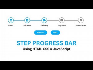 Build Multi Step Progress Bar Using HTML CSS And JavaScript