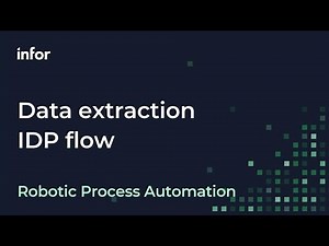 Extracting Data with an Infor RPA IDP Flow
