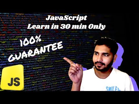 JavaScript in 30 Minutes 🔥 | Learn JavaScript Fast for Beginners (full and complete JS crash course)