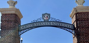Clark Atlanta University Reveals Unveils Renovated Harkness Hall Quadrangle Gate Entrance - HBCU Buzz