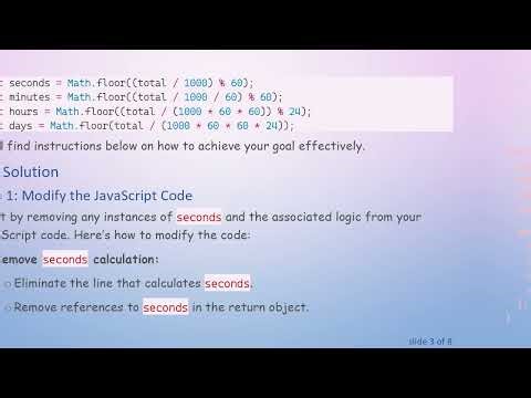 Create a JavaScript Countdown Timer Without Seconds