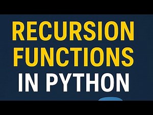 Recursion functions in python with practical examples and notes | Python full course