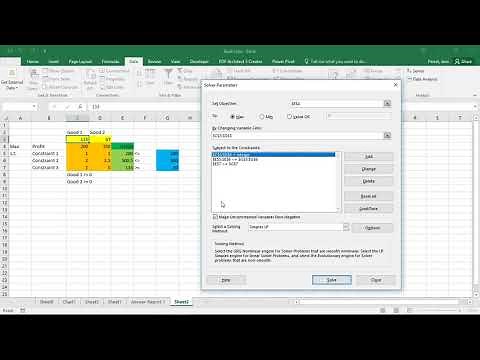 Excel - Integer Programming with Solver