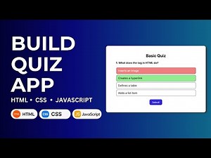 How to Make a Quiz App with Score Using Just HTML, CSS & JS