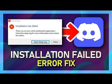 Discord - How To Fix "Installation Has Failed" Error - Windows 10