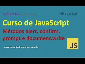 03 - JavaScript course - Alert, confirm, prompt and document.write methods