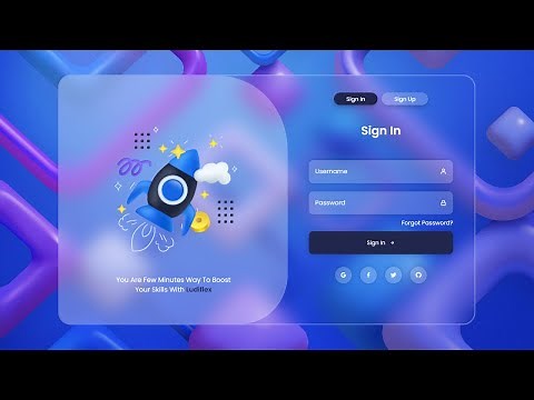 Animated Login Form with HTML CSS and JavaScript