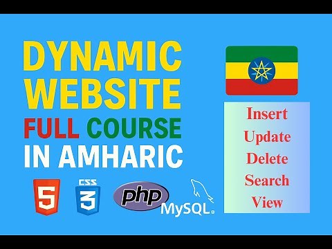 Dynamic Website Full Course (HTML, CSS, PHP, MySQL)