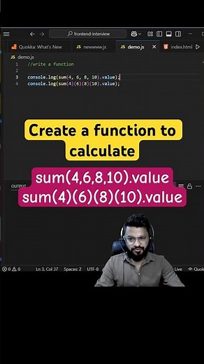 How to create a function which works for normal and curried sum 🔥 #javascript #coding #reactjs