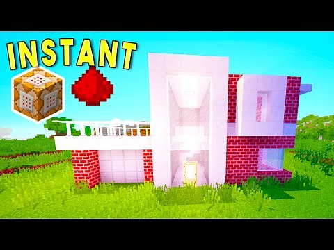 MINECRAFT: Instant Command Block Houses