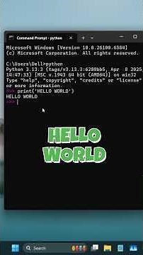 Python Hello World Program in 1 Minute? #shorts #python