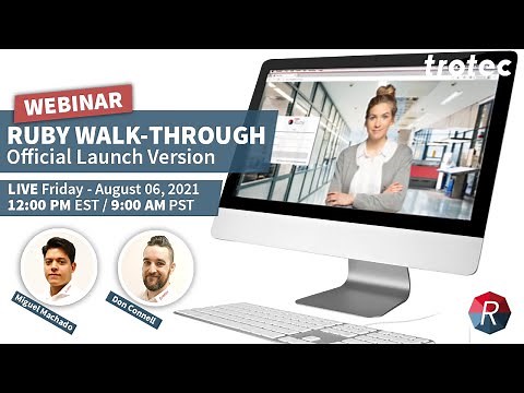 Ruby v 1.0 WalkThrough / Tutorial ⚡ Laser Tutorial ⚡ Trotec Laser LIVE