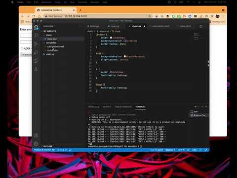 Adding CSS to HTML Code to an HTML template for flask