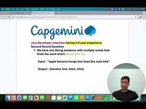 Capgemini Interview Question | Find Words Starting with a Specific Character in a String