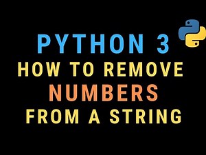 How to Remove/Strip Numbers from a String in Python TUTORIAL (Common Python Interview Question)