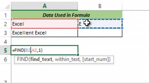 How to Use Excel FIND Function (Examples   Video)