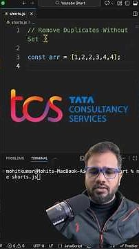 Remove Duplicates Without Set | JavaScript Interview #dsa #interview #coding