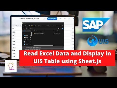 Read Excel Data and Display in UI5 Table using Sheet.js | UI5 | SAP