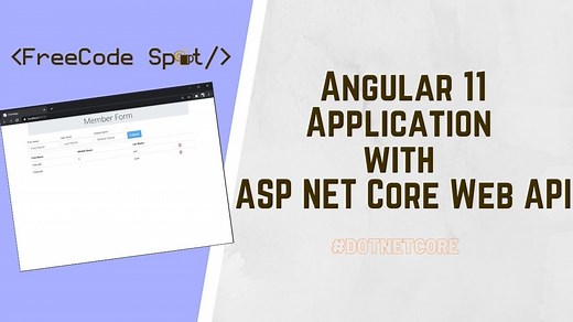 Angular Application with ASP.NET Core Web API