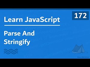 Learn JavaScript In Arabic 2021 - #172 - Parse And Stringify